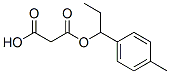 3-[1-(4-methylphenyl)propoxy]-3-oxo-propanoic acid Struktur