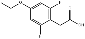 2,6-DIFLUORO-4-ETHOXYPHENYLACETIC ACID Struktur