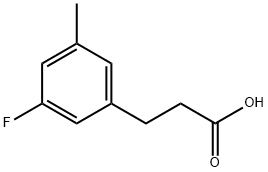 3-(3-FLUORO-5-METHYLPHENYL)PROPIONIC ACID Struktur