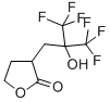 4,5-Dihydro-3-[2-hydroxy-3,3,3-trifluoro-2-(trifluoromethyl)propyl]-2(3H)-furanone Struktur