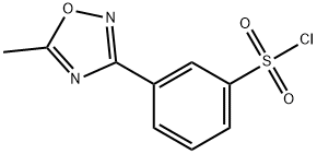 3-(5-METHYL-1,2,4-OXADIAZOL-3-YL)BENZENESULFONYL CHLORIDE Struktur