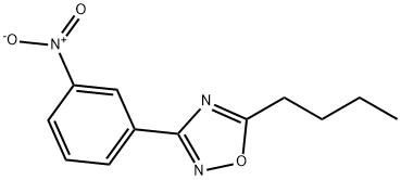 5-BUTYL-3-(3-NITROPHENYL)-1,2,4-OXADIAZOLE Struktur