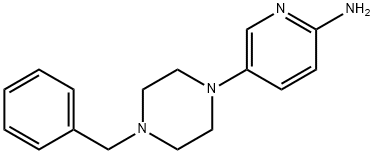 5-(4-benzylpiperazin-1-yl)pyridin-2-amine Struktur