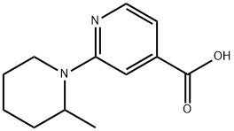 2-(2-Methyl-1-piperidinyl)isonicotinic acid Struktur