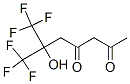 6-Hydroxy-7,7,7-trifluoro-6-(trifluoromethyl)-2,4-heptanedione Struktur