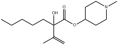 1-Methyl-4-piperidyl-n-amyl-(isopropenyl)glycolate Struktur