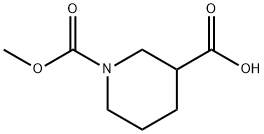 1-(methoxycarbonyl)piperidine-3-carboxylic acid Struktur