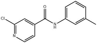 2-chloro-N-(3-methylphenyl)pyridine-4-carboxamide Struktur