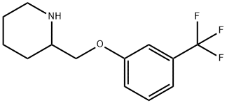 2-[3-(trifluoromethyl)phenoxymethyl]piperidine Struktur