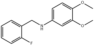 3,4-DiMethoxy-N-(2-fluorobenzyl)aniline, 97% Struktur