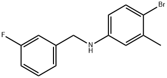 4-BroMo-N-(3-fluorobenzyl)-3-Methylaniline, 97% Struktur