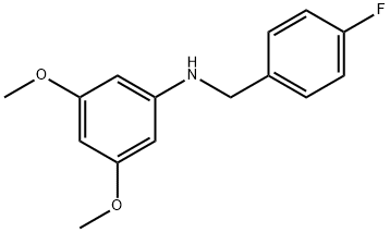 3,5-DiMethoxy-N-(4-fluorobenzyl)aniline, 97% Struktur