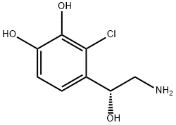 1,2-Benzenediol, 4-(2-amino-1-hydroxyethyl)-3-chloro-, (R)- (9CI) Struktur