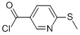 3-Pyridinecarbonyl chloride, 6-(methylthio)- (9CI) Struktur