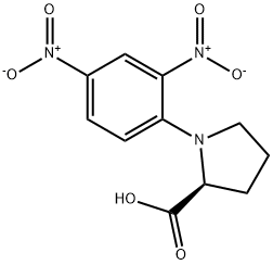 N-(2,4-Dinitrophenyl)proline Struktur