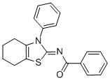 N-(3-PHENYL-4,5,6,7-TETRAHYDRO-3H-BENZOTHIAZOL-2-YLIDENE)-BENZAMIDE Struktur