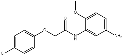 N-(5-Amino-2-methoxyphenyl)-2-(4-chlorophenoxy)-acetamide Struktur