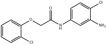 N-(3-Amino-4-chlorophenyl)-2-(2-chlorophenoxy)-acetamide Struktur