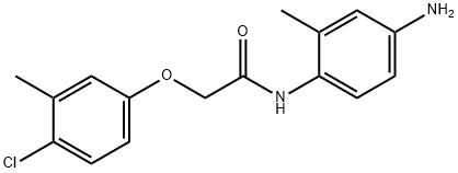 N-(4-Amino-2-methylphenyl)-2-(4-chloro-3-methylphenoxy)acetamide Struktur