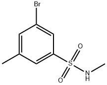 N-Methyl3-BroMo-5-MethylbenzenesulfonaMide Struktur