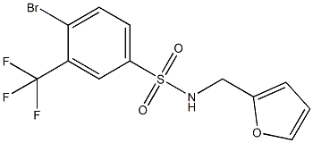 N-(Furan-2-ylMethyl) 4-broMo-3-trifluoroMethylbenzenesulfonaMide Struktur