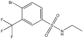 4-Bromo-N-ethyl-3-(trifluoromethyl)benzenesulfonamide Struktur