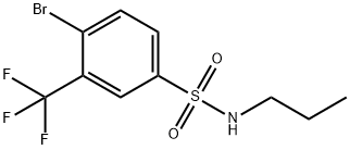 N-Propyl4-BroMo-3-trifluoroMethylbenzenesulfonaMide Struktur