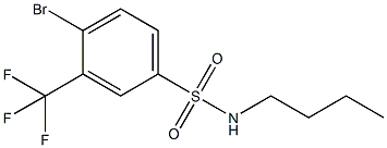 4-Bromo-N-butyl-3-(trifluoromethyl)benzenesulfonamide Struktur