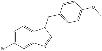 5-Bromo-1-(4-methoxybenzyl)-1H-benzo[d]imidazole Struktur