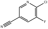 6-Chloro-5-fluoronicotinonitrile Struktur