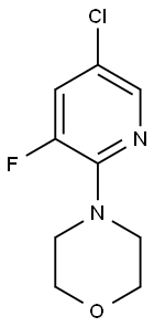 5-Chloro-3-fluoro-2-(morpholin-4-yl)pyridine Struktur