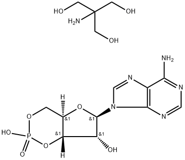 ADENOSINE 3':5'-CYCLIC MONOPHOSPHATE TRIS SALT Struktur