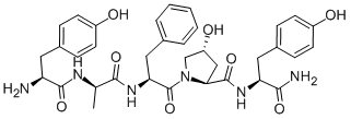 (D-ALA2,HYP4,TYR5)-BETA-CASOMORPHIN (1-5) AMIDE ACETATE SALT Struktur