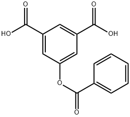 BENZOYLOXY-3,5-BENZENEDICARBOXYLICACID Struktur