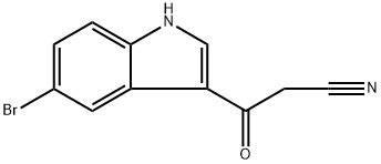 3-(5-BROMOINDOL-3-YL)-3-OXOPROPANENITRILE Struktur