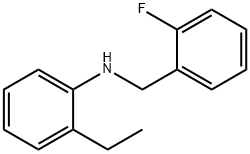 2-Ethyl-N-(2-fluorobenzyl)aniline, 97% Struktur