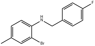 2-BroMo-N-(4-fluorobenzyl)-4-Methylaniline, 97% Struktur