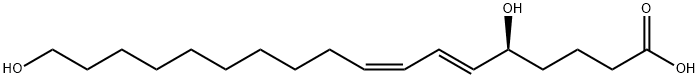 (5S,6E,8Z)-5,18-Dihydroxy-6,8-octadecadienoic Acid Struktur