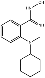 2-[Cyclohexyl(methyl)amino]-N'-hydroxybenzenecarboximidamide Struktur