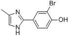 2-BROMO-4-(4-METHYL-1H-IMIDAZOL-2-YL)-PHENOL Struktur