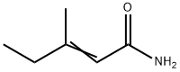 2-PentenaMide, 3-Methyl- Struktur