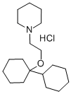 1-[2-(1-cyclohexylcyclohexyl)oxyethyl]piperidine hydrochloride Struktur