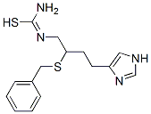 1-[2-[(Phenylmethyl)thio]ethyl]-2-[2-(1H-imidazol-4-yl)ethyl]isothiourea Struktur