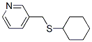 3-(cyclohexylsulfanylmethyl)pyridine Struktur