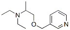 N,N-diethyl-1-(pyridin-3-ylmethoxy)propan-2-amine Struktur