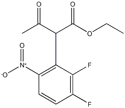 ethyl 2-(2,3-difluoro-6-nitrophenyl)-3-oxobutanoate Struktur