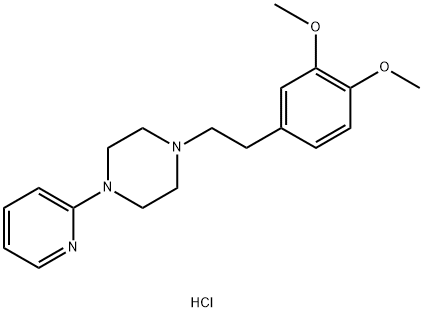 1-[2-(3,4-dimethoxyphenyl)ethyl]-4-pyridin-2-yl-piperazine hydrochlori de Struktur