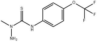 1-methyl-N-[4-(trifluoromethoxy)phenyl]-1-hydrazinecarbothioamide Struktur