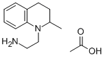 1-Quinolineethylamine, 3,4-dihydro-2-methyl-, acetate Struktur