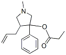 1-methyl-3-phenyl-4-prop-2-enyl-pyrrolidin-3-ol, propanoate Struktur